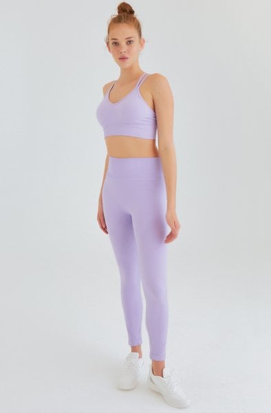 Dikişsiz Toparlayıcı Tayt Lila