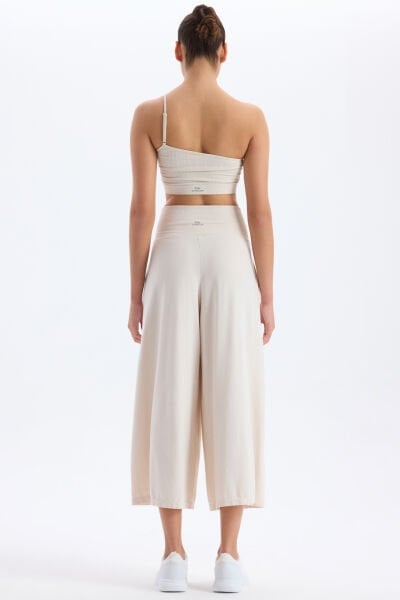 Cepli Culotte Pantolon Titan Beyazı