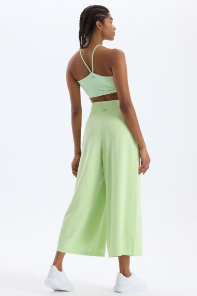 Cepli Culotte Pantolon Buz Yeşili