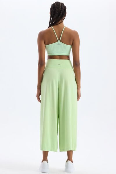 Cepli Culotte Pantolon Buz Yeşili