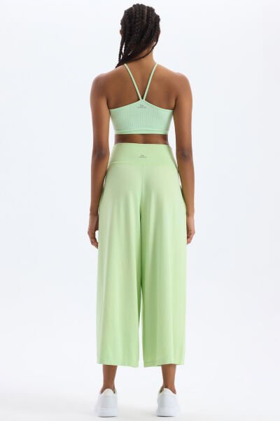 Cepli Culotte Pantolon Buz Yeşili