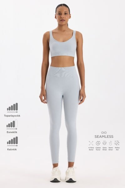 Toparlayıcı Tayt Buz Gri