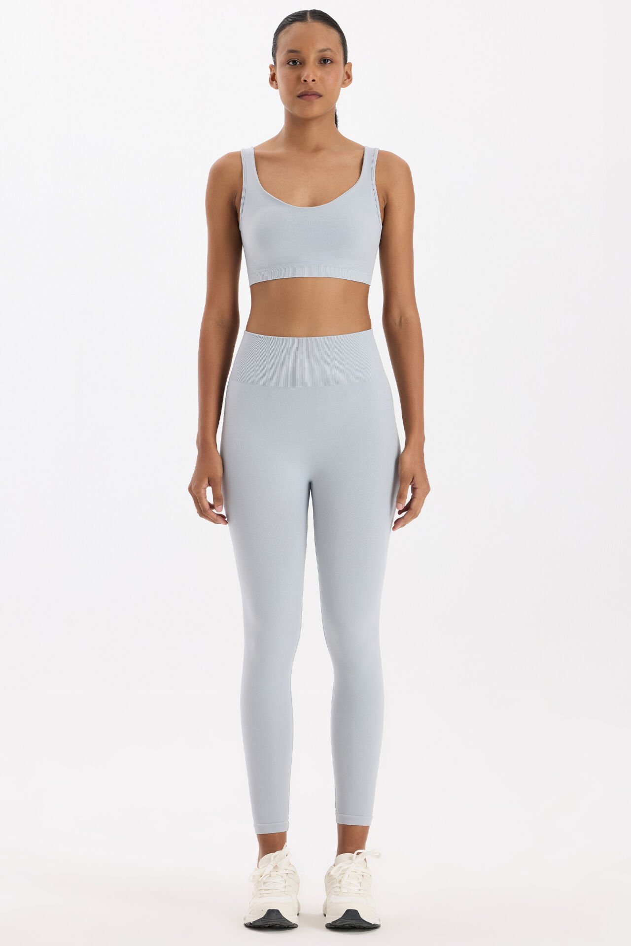 Toparlayıcı Tayt Buz Gri