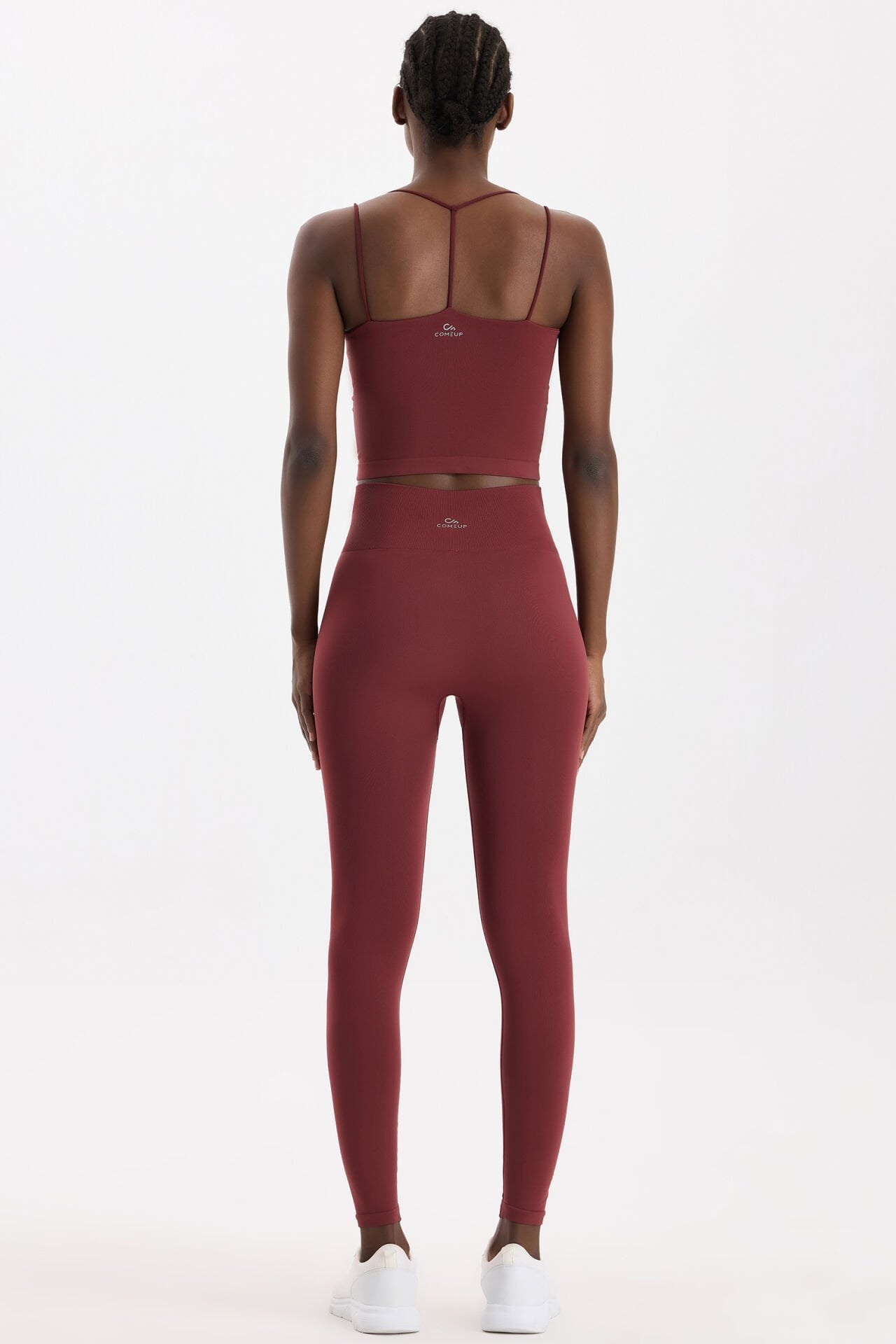 Basic Spor Hafif Tayt Kestane Bordo