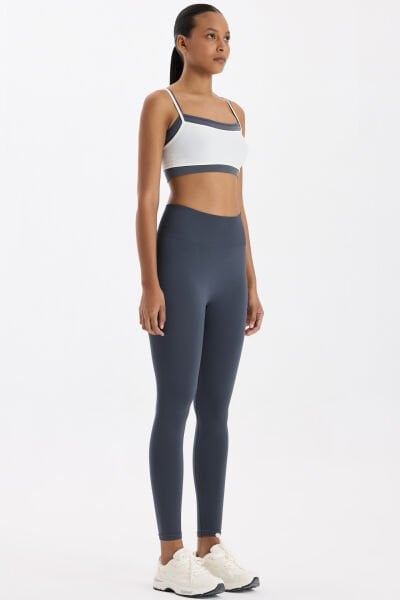 Basic Spor Hafif Tayt Karbon Gri