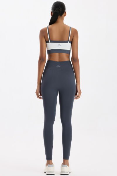 Basic Spor Hafif Tayt Karbon Gri