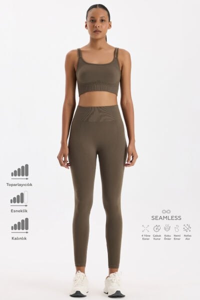 Push Up Tayt Küllü Haki