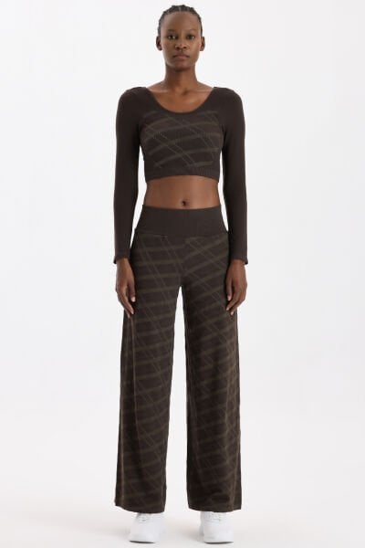 Ekose Pantolon Kahve